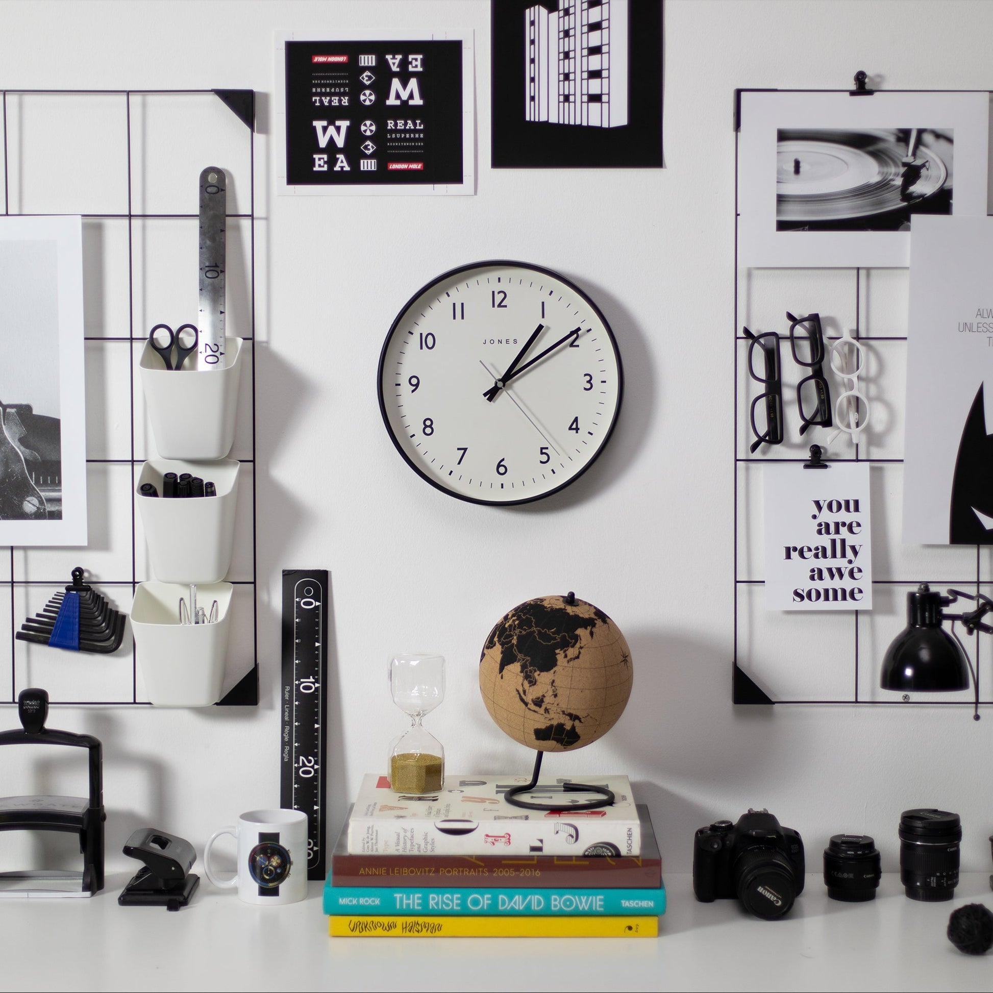 Newgate Jones Jam Clock Matte Black-Newgate-Mood