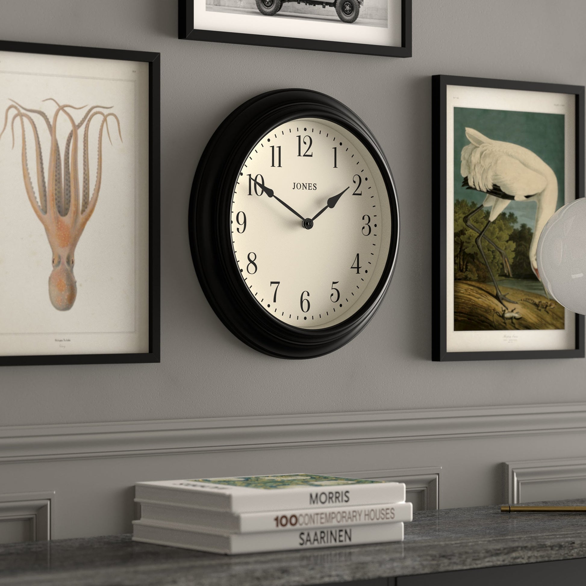 Newgate Jones Supper Club Clock Black-Newgate-Mood