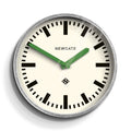Newgate Luggage Wall Clock Galvanised Green Hands-Newgate-Mood