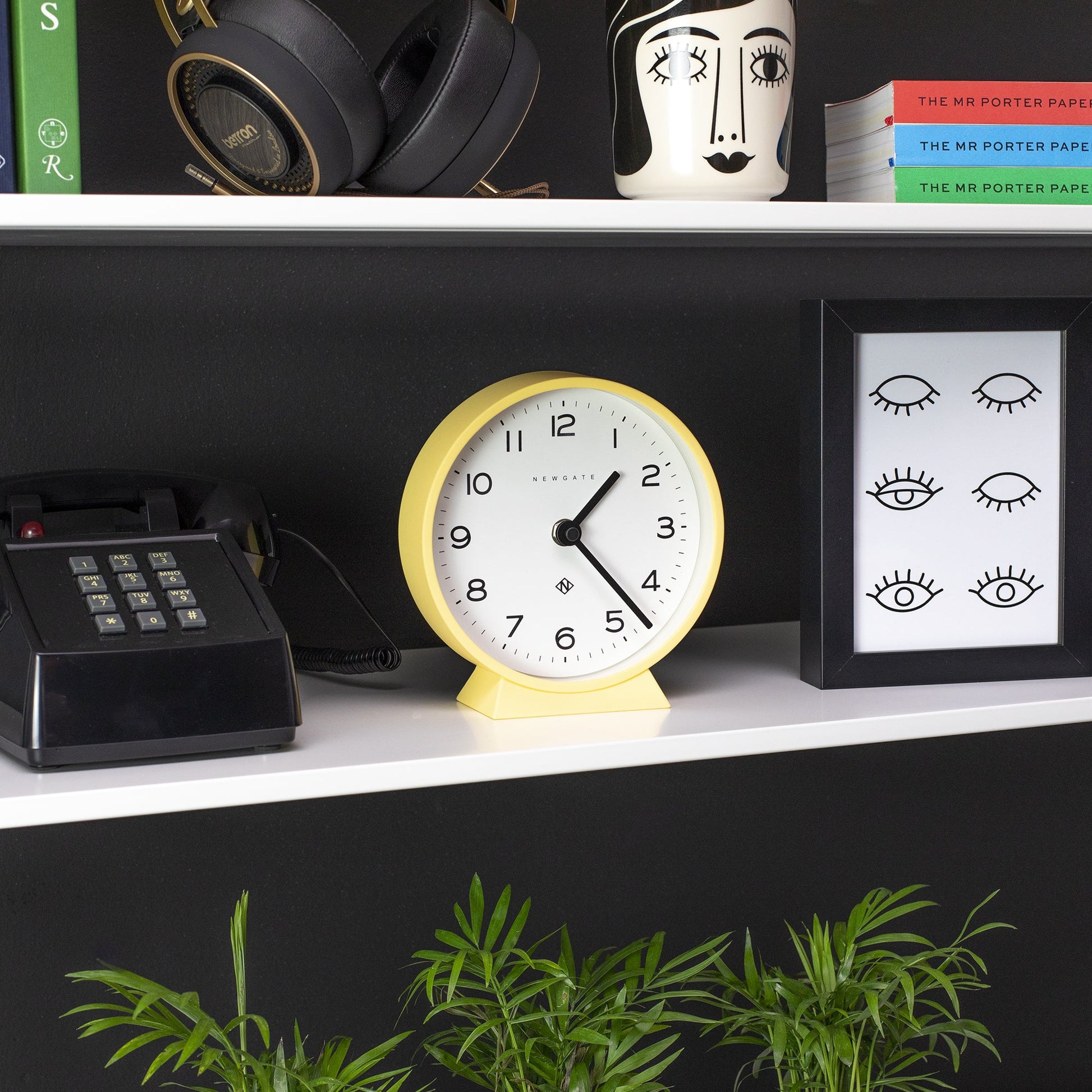 Newgate M Mantel Clock Cheeky Yellow-Newgate-Mood