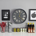 Newgate Mr Butler Wall Clock Moonstone Grey Reverse Dial-Newgate-Mood