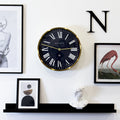 Newgate Mr Butler Wall Clock Radial Brass-Newgate-Mood