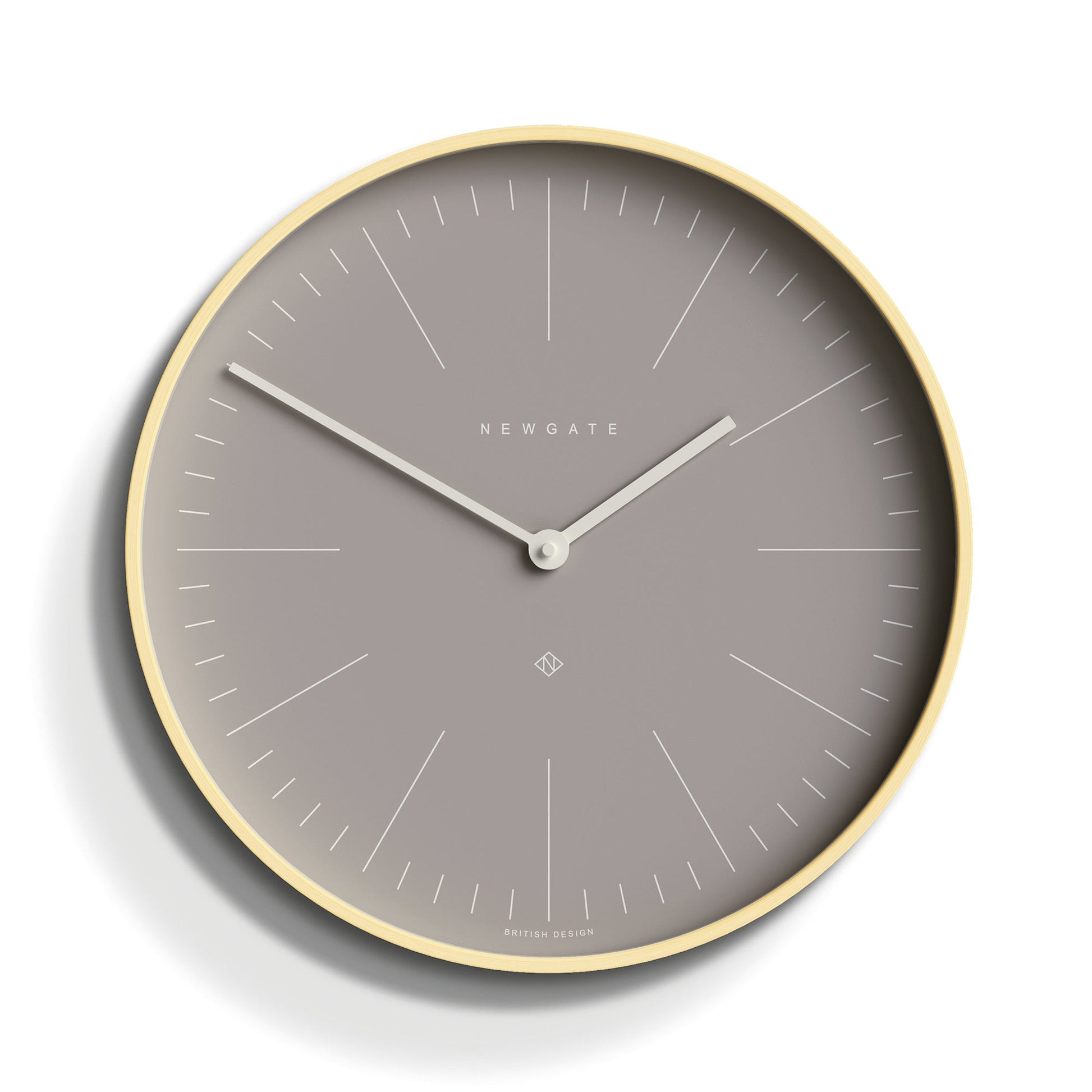 Newgate Mr Clarke Clock Pale Wood Clay Grey Dial*-Newgate-Mood