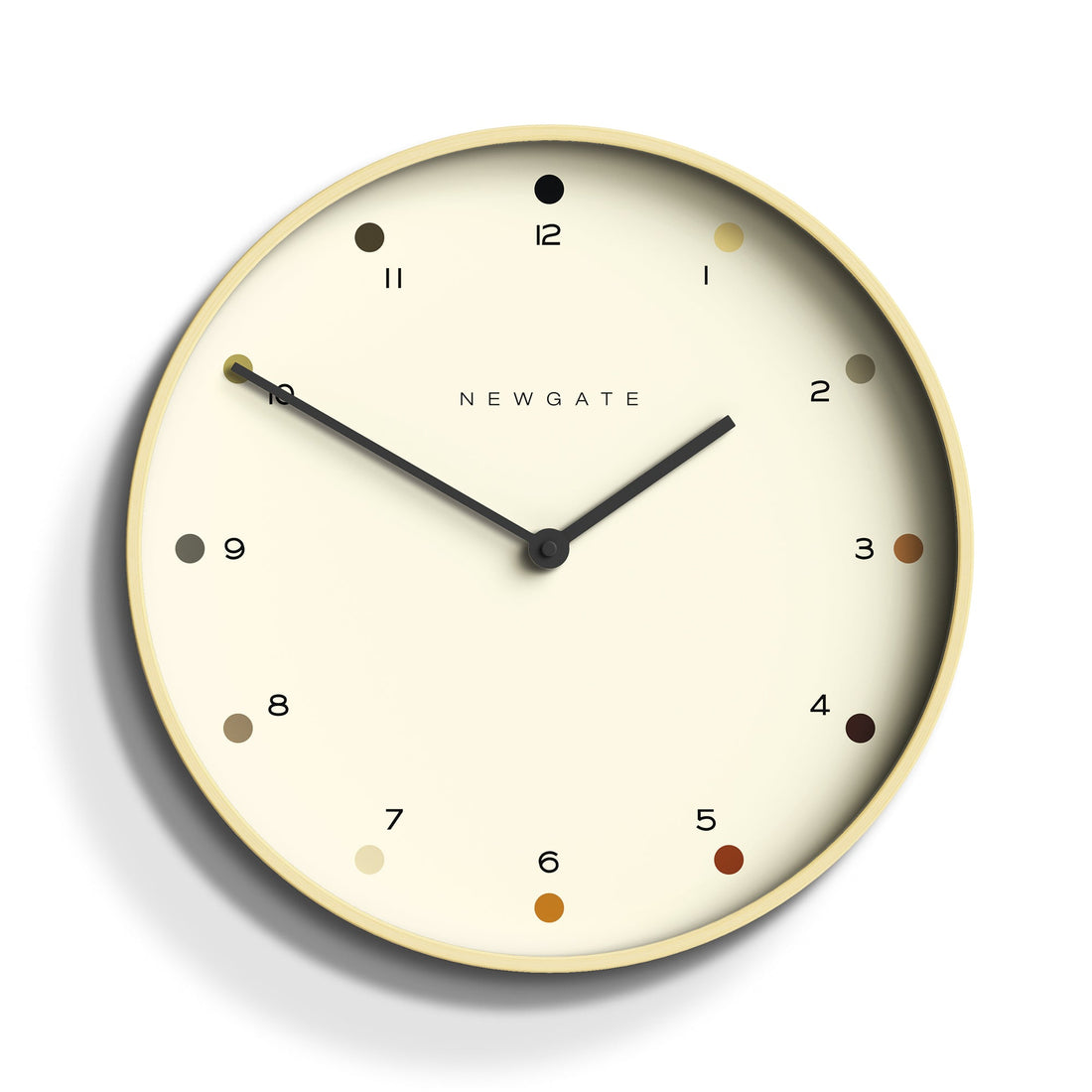 Newgate Mr Clarke Clock Pale Wood Dot Dial-Newgate-Mood