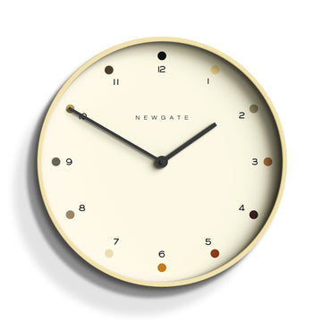 Newgate Mr Clarke Clock Pale Wood Dot Dial-Newgate-Mood