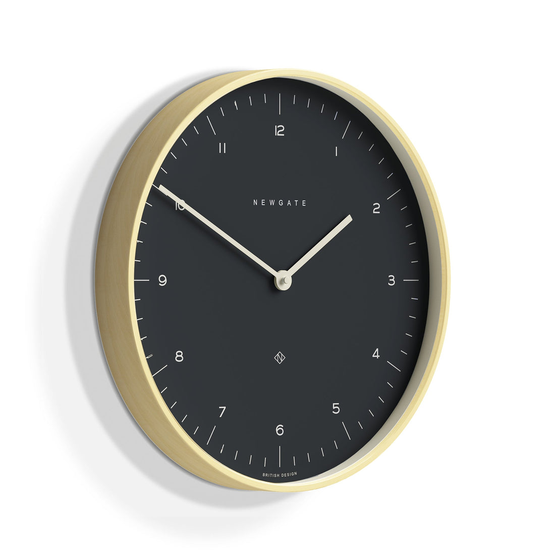 Newgate Mr Clarke Clock Pale Wood Oil Grey Dial*-Newgate-Mood