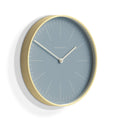 Newgate Mr Clarke Clock Pale Wood Pill Blue Dial 128-Newgate-Mood