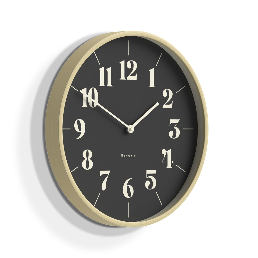 Newgate Mr Clarke Clock Pale Wood Reverse Hopscotch Dial-Newgate-Mood