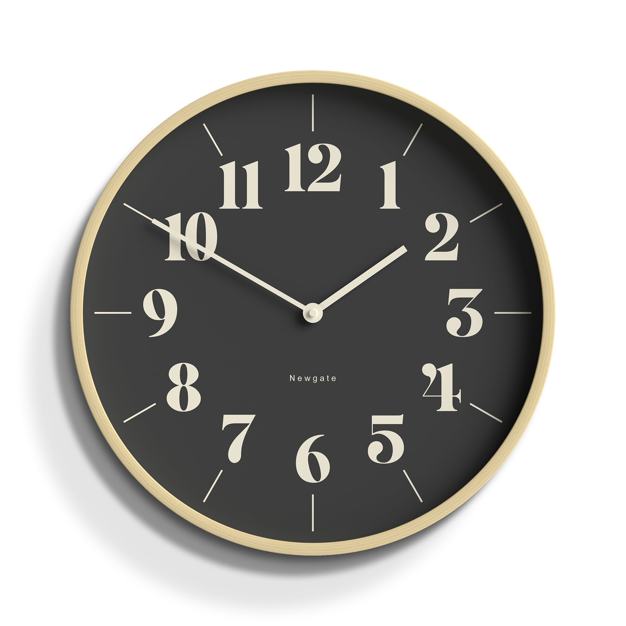Newgate Mr Clarke Clock Pale Wood Reverse Hopscotch Dial-Newgate-Mood