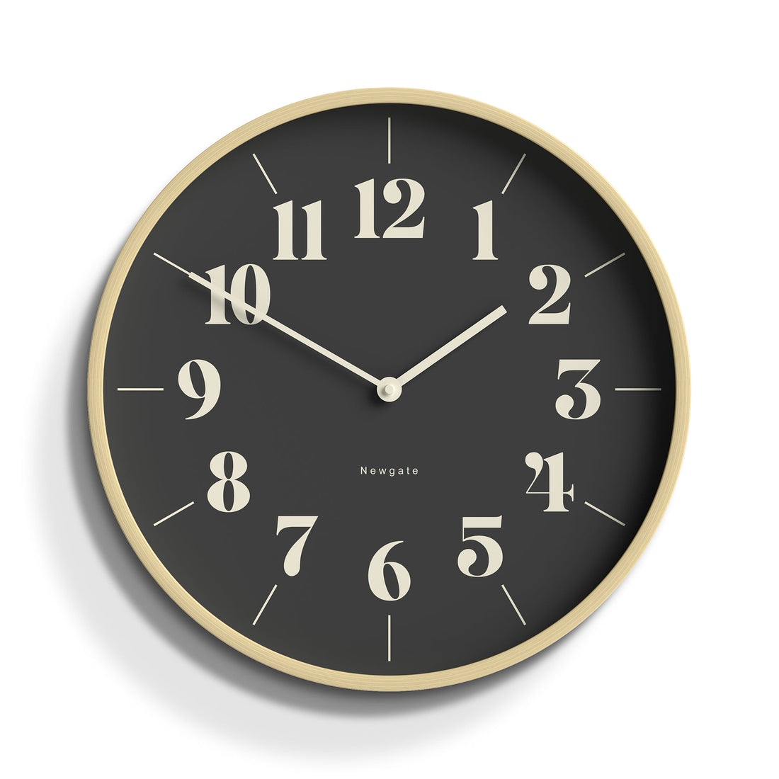 Newgate Mr Clarke Clock Pale Wood Reverse Hopscotch Dial-Newgate-Mood