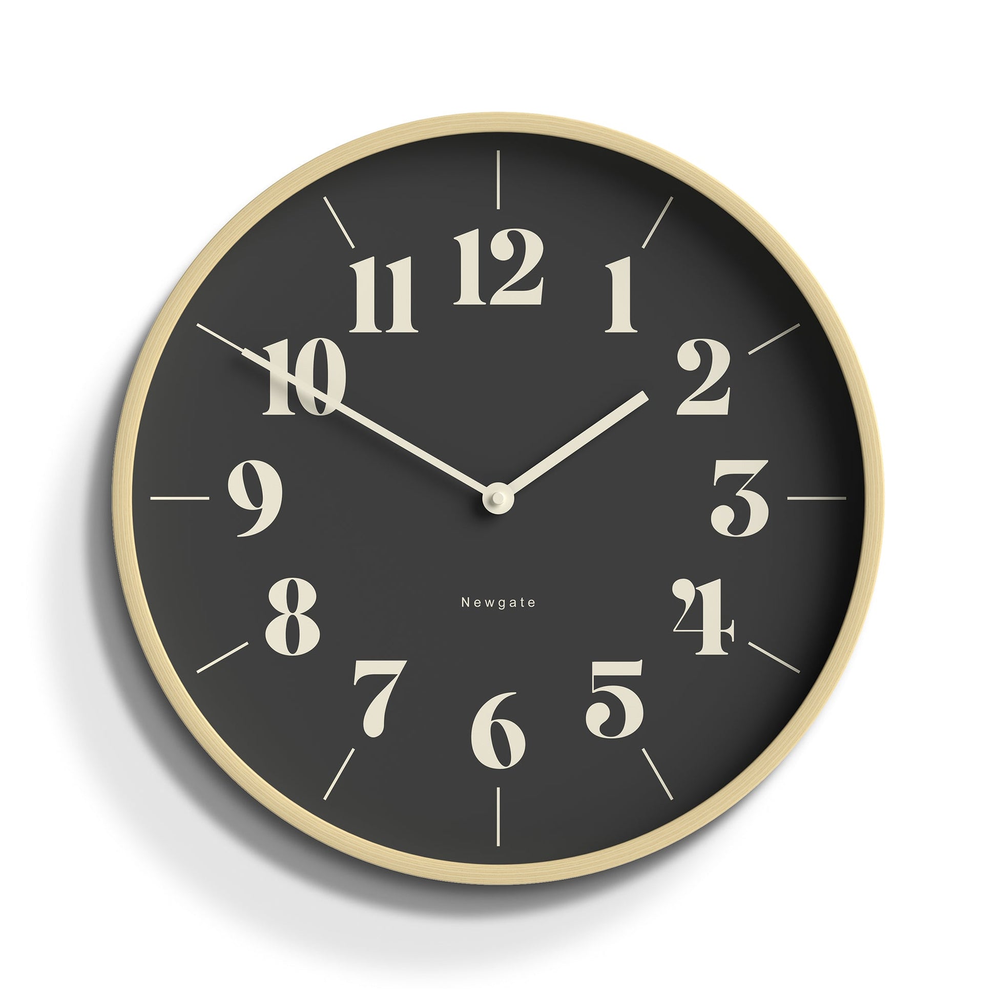 Newgate Mr Clarke Clock Pale Wood Reverse Hopscotch Dial-Newgate-Mood