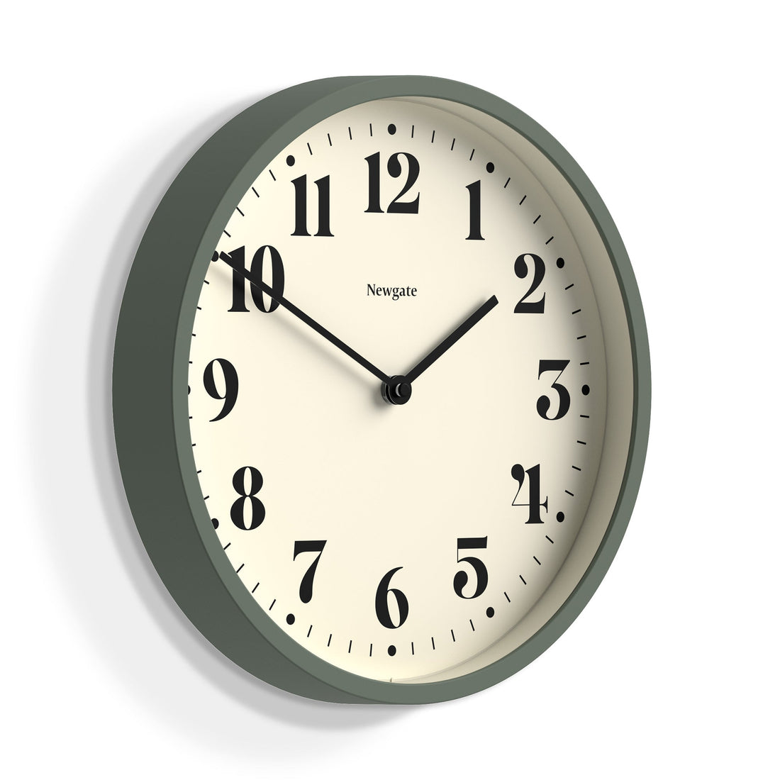 Newgate Number Four Wall Clock Matte Asparagus Green-Newgate-Mood