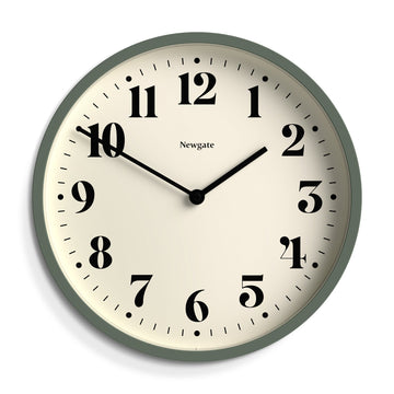 Newgate Number Four Wall Clock Matte Asparagus Green-Newgate-Mood
