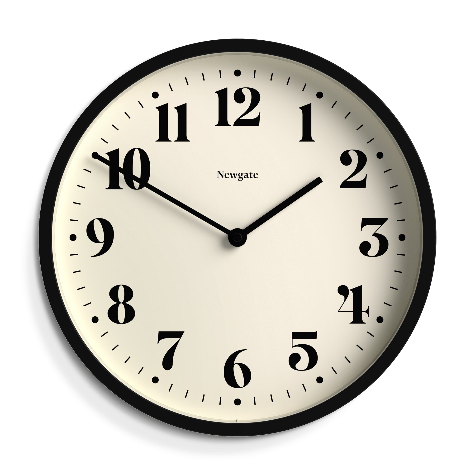 Newgate Number Four Wall Clock Matte Black-Newgate-Mood
