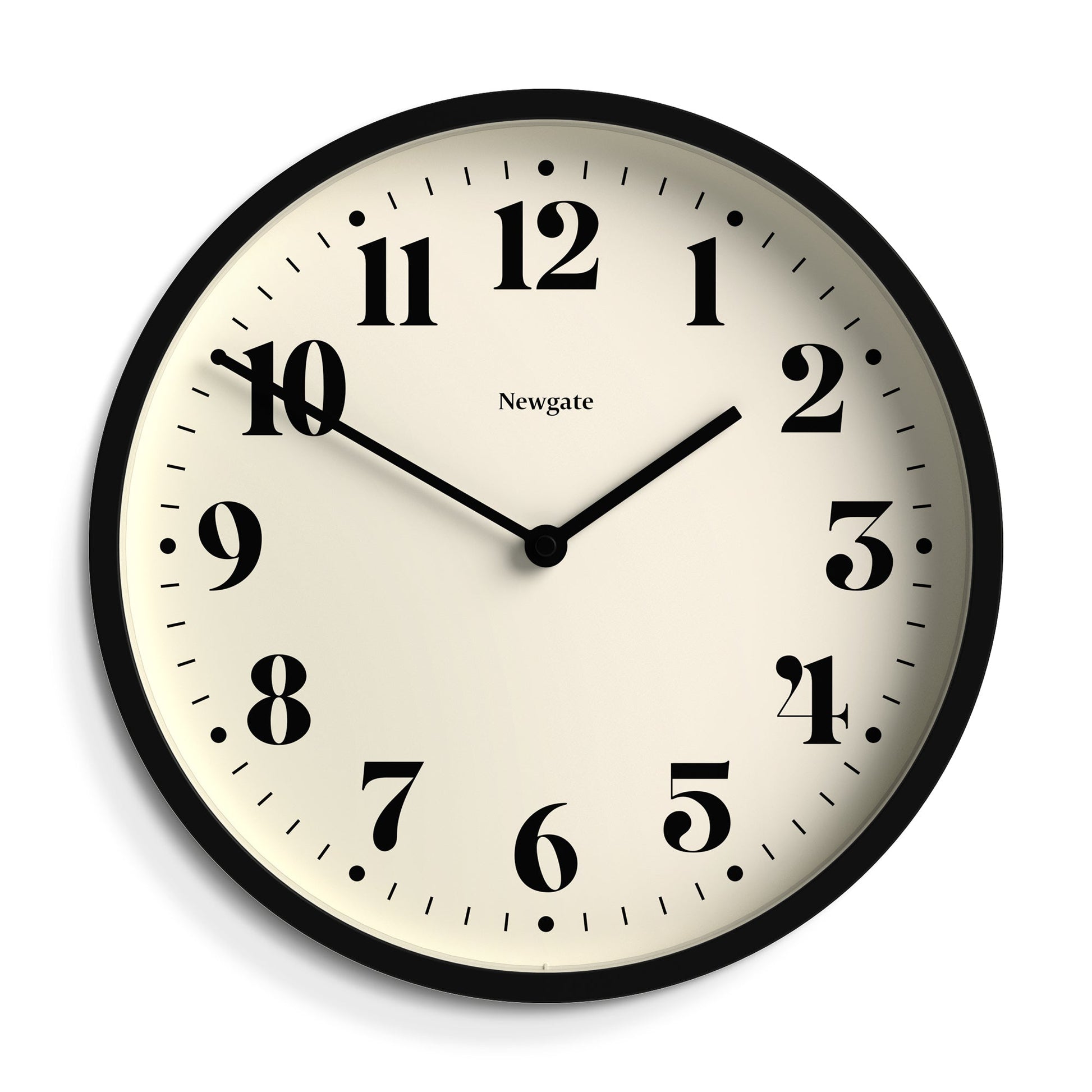 Newgate Number Four Wall Clock Matte Black-Newgate-Mood