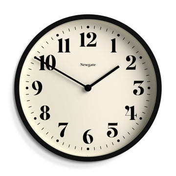 Newgate Number Four Wall Clock Matte Black-Newgate-Mood