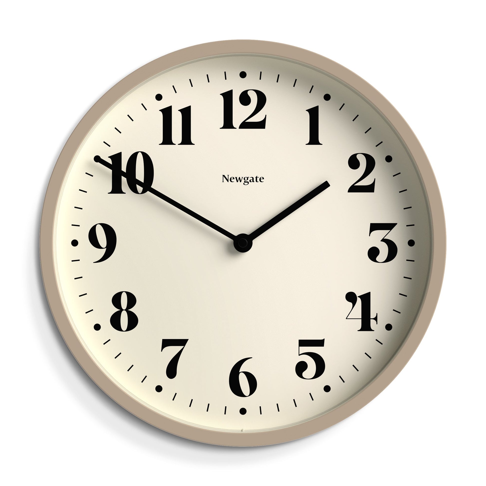 Newgate Number Four Wall Clock Matte Stone-Newgate-Mood