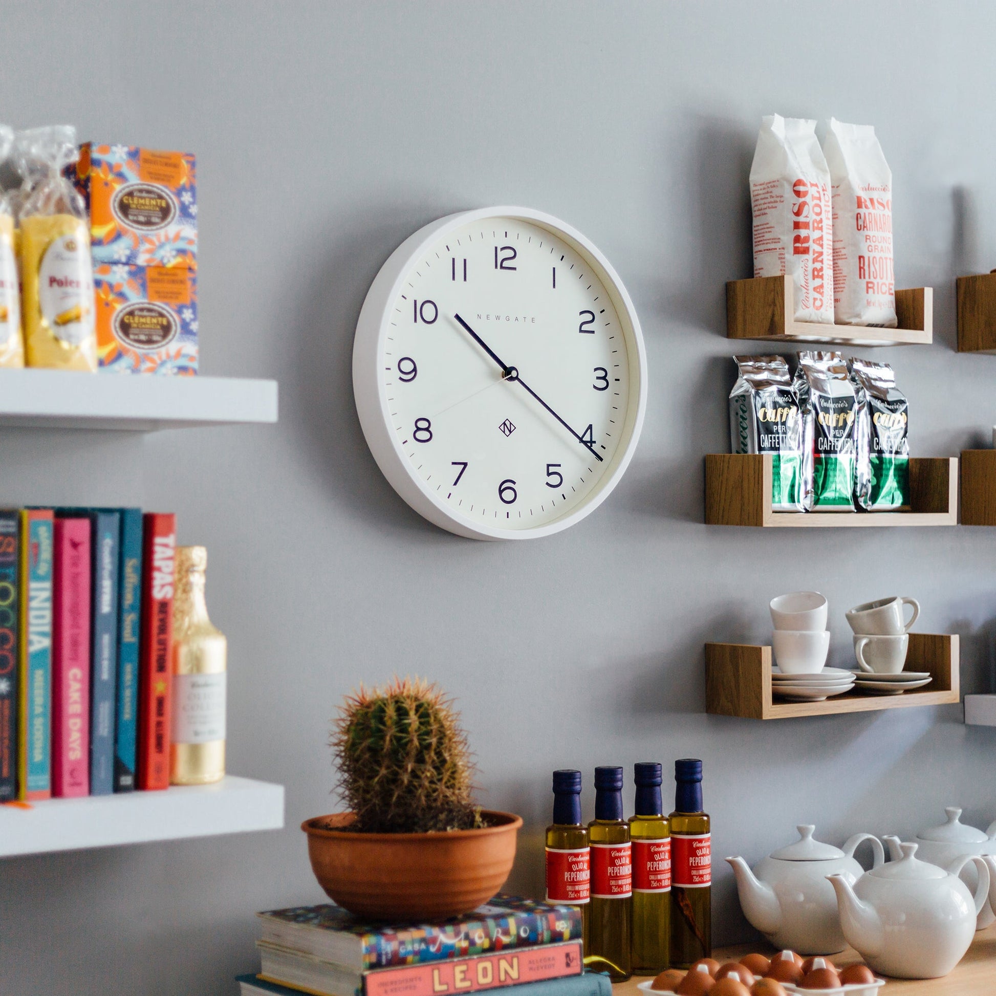 Newgate Number Three Echo Clock Silicone White*-Newgate-Mood