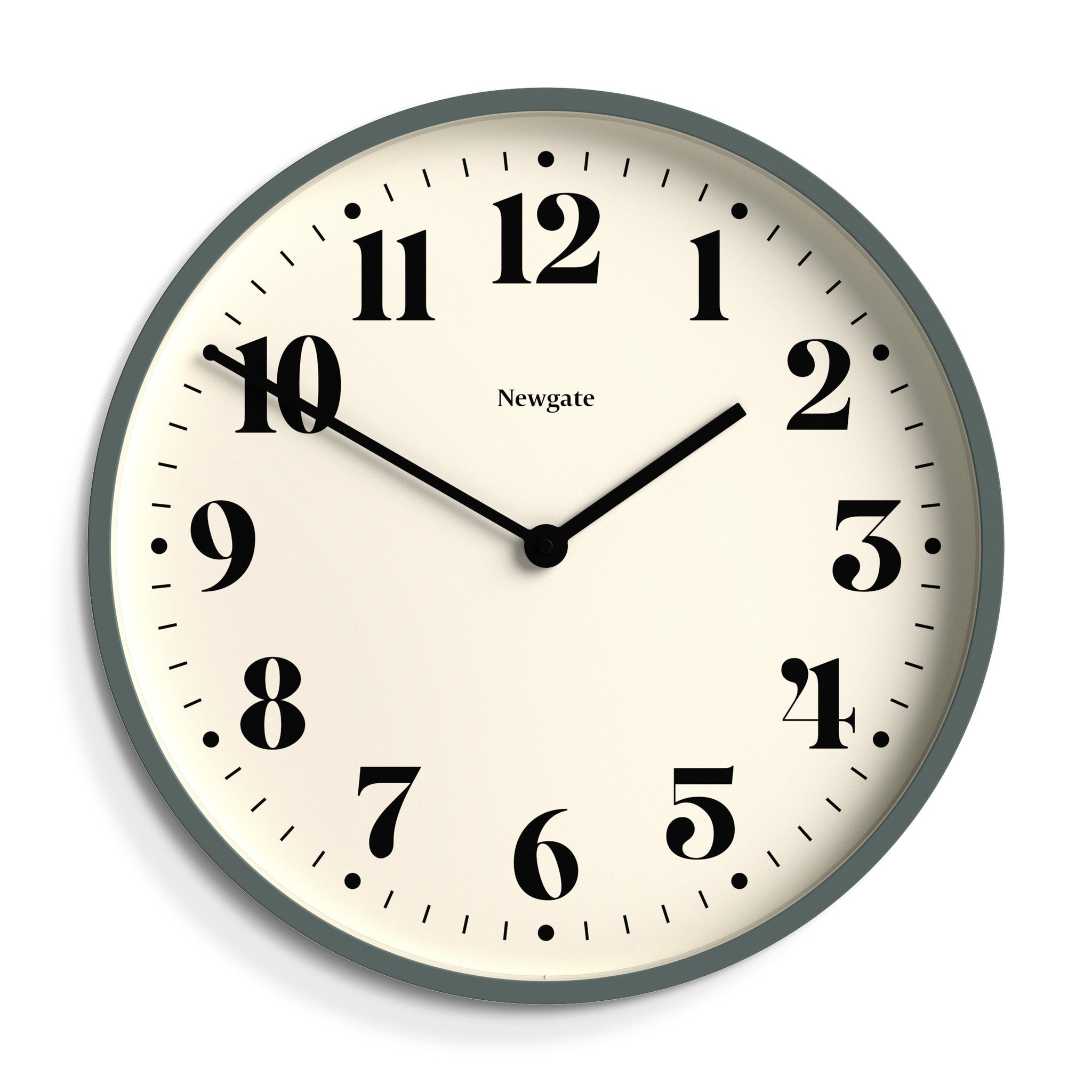 Newgate Number Two Wall Clock Asparagus Green-Newgate-Mood