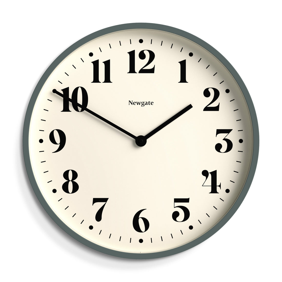 Newgate Number Two Wall Clock Asparagus Green-Newgate-Mood