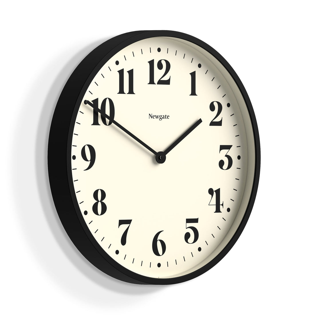 Newgate Number Two Wall Clock Matte Black-Newgate-Mood