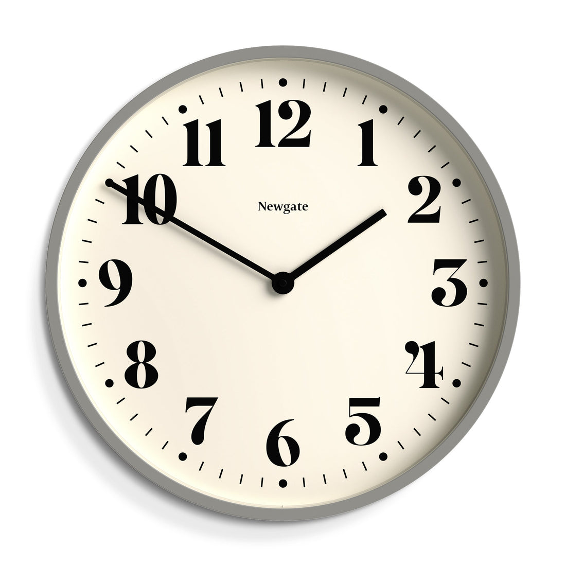 Newgate Number Two Wall Clock Matte Posh Grey*-Newgate-Mood