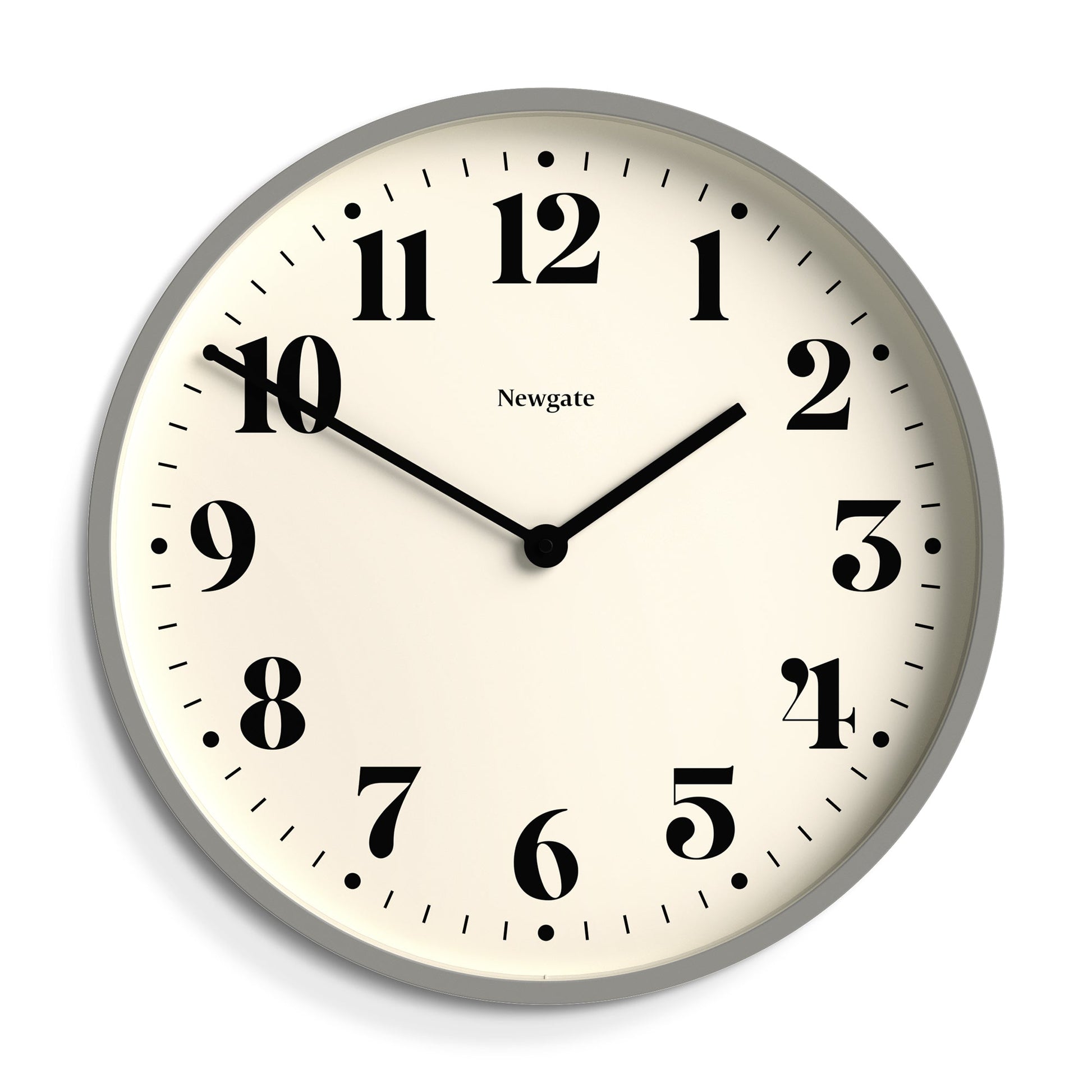 Newgate Number Two Wall Clock Matte Posh Grey*-Newgate-Mood