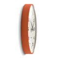 Newgate Radio City Wall Clock Black Arabic Dial - Matte Pumpkin Orange-Newgate-Mood