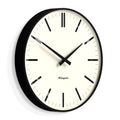 Newgate Radio City Wall Clock Bold Black Marker Dial - Matte Black-Newgate-Mood