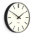 Newgate Radio City Wall Clock Bold Black Marker Dial - Matte Blizzard Grey*-Newgate-Mood