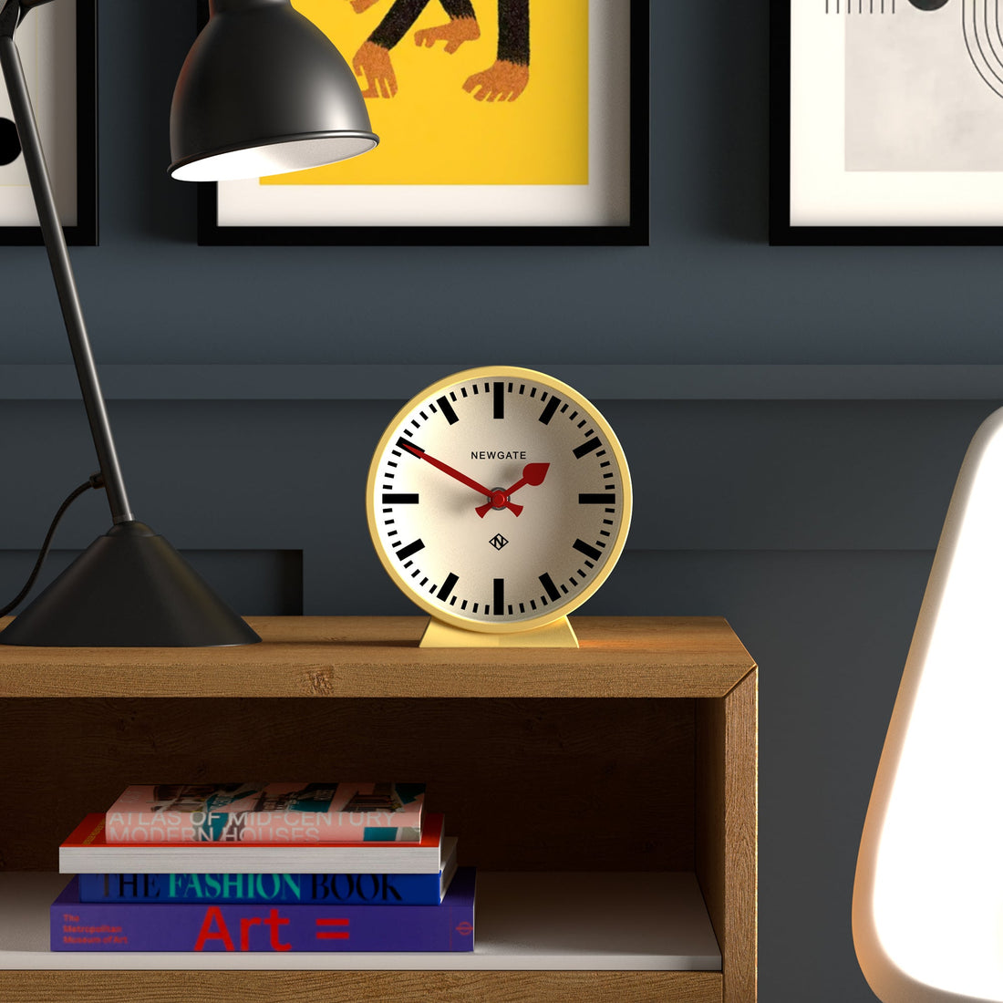 Newgate Railway Mantel Clock Cheeky Yellow*-Newgate-Mood