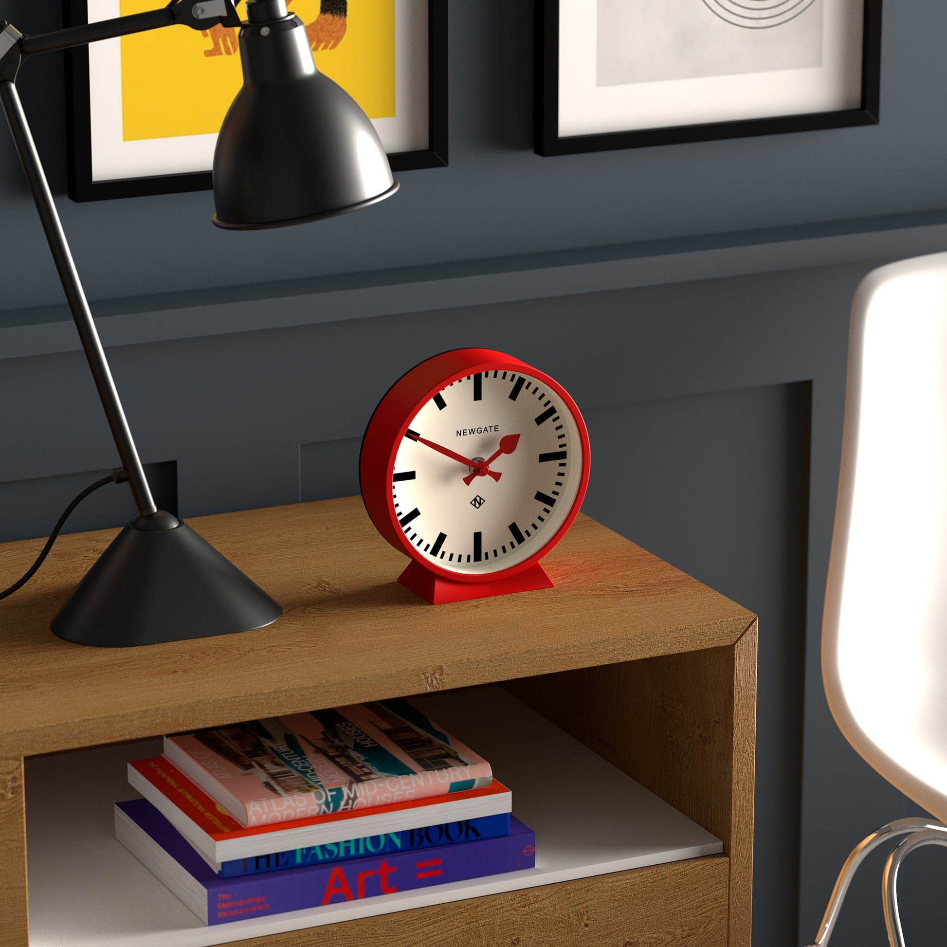 Newgate Railway Mantel Clock Fire Engine Red*-Newgate-Mood