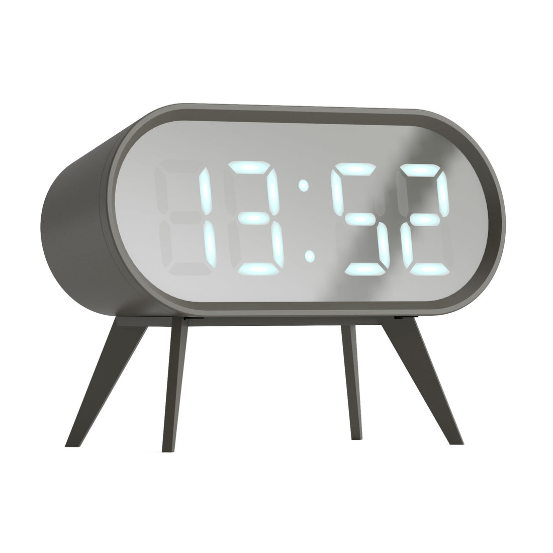 Newgate Space Hotel Cyborg Led Alarm Clock Grey-Newgate-Mood