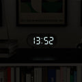 Newgate Space Hotel Cyborg Led Alarm Clock Grey-Newgate-Mood