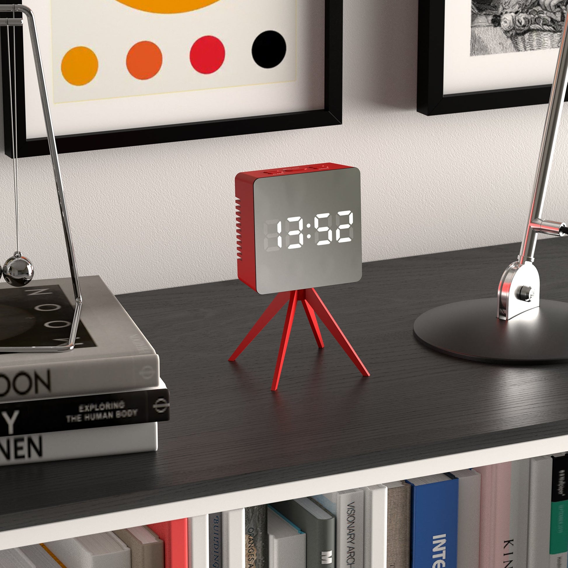 Newgate Space Hotel Droid Led Alarm Clock Red*-Newgate-Mood