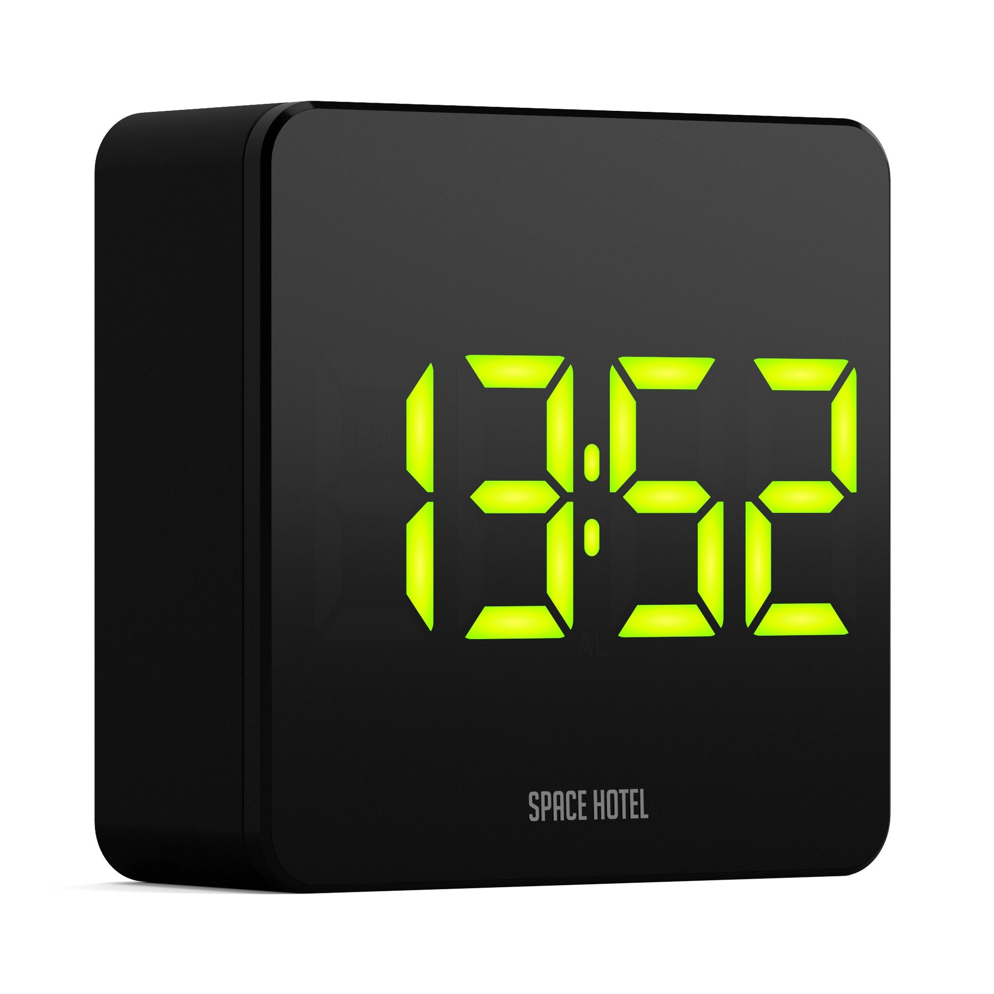 Newgate Space Hotel Orbatron Alarm Clock Black Case - Black Lens - Green Led-Newgate-Mood