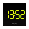 Newgate Space Hotel Orbatron Alarm Clock Black Case - Black Lens - Green Led-Newgate-Mood