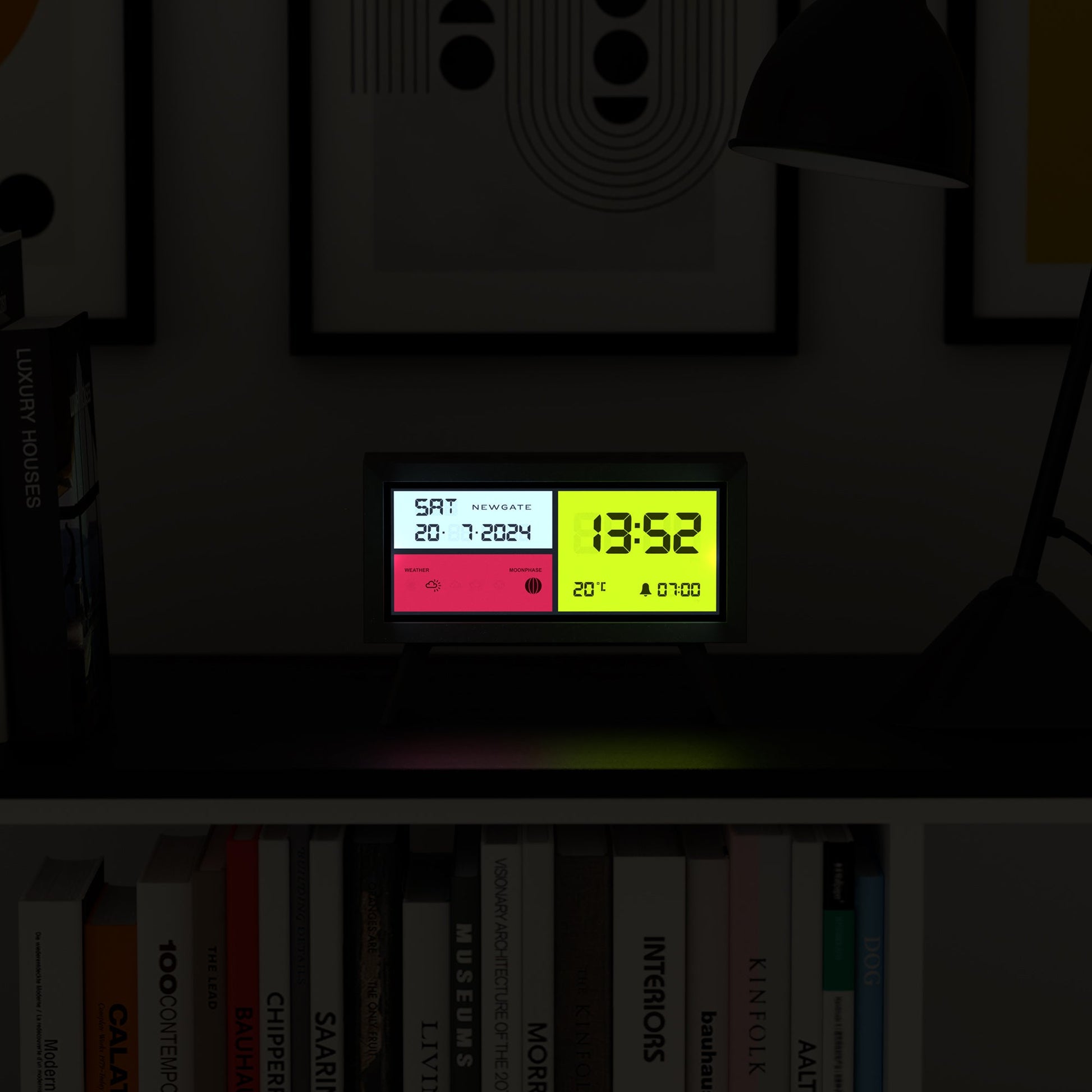 Newgate Spectronoma Lcd Alarm Clock Matte Black*-Newgate-Mood