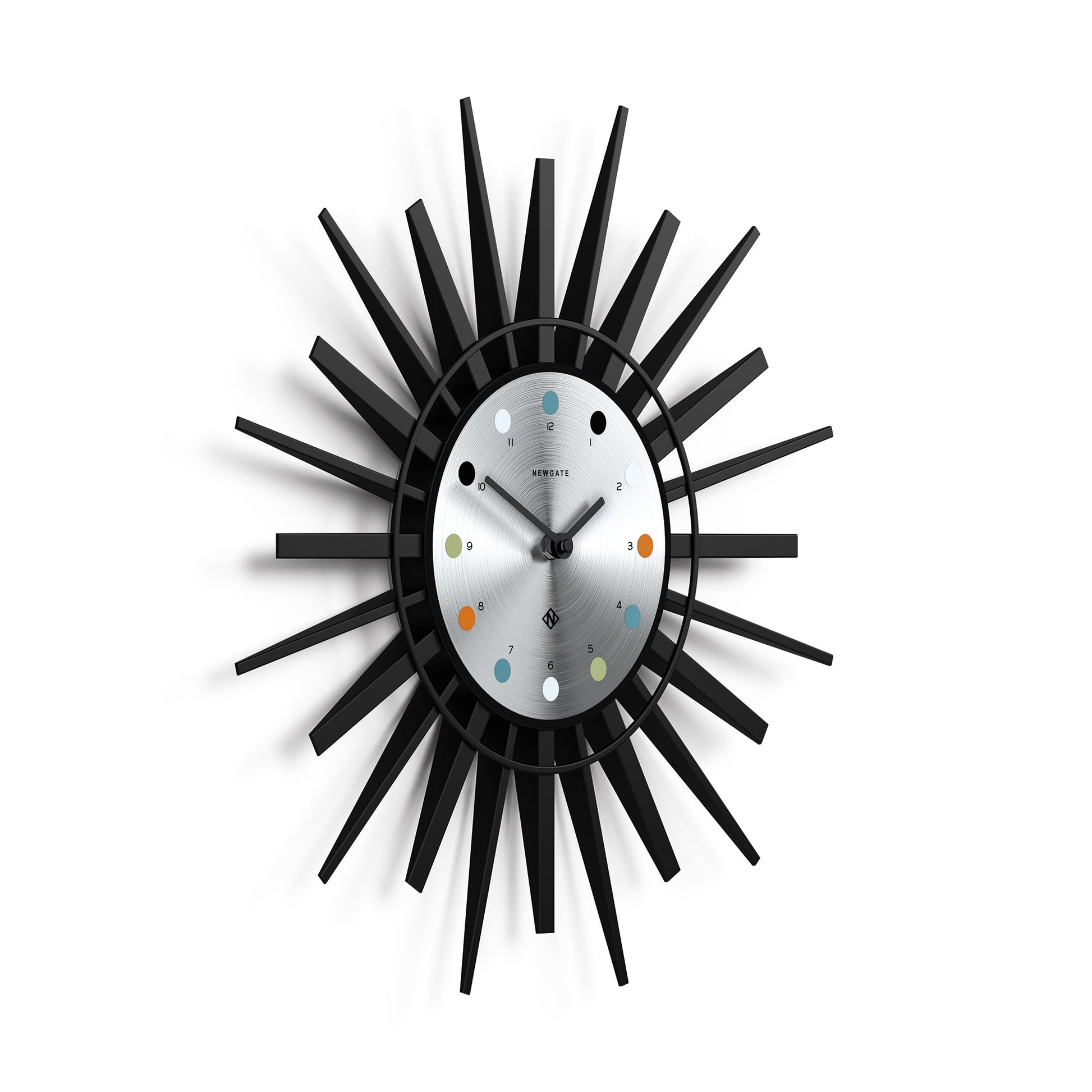 Newgate Stingray Wall Clock Black - Silver Dial*-Newgate-Mood