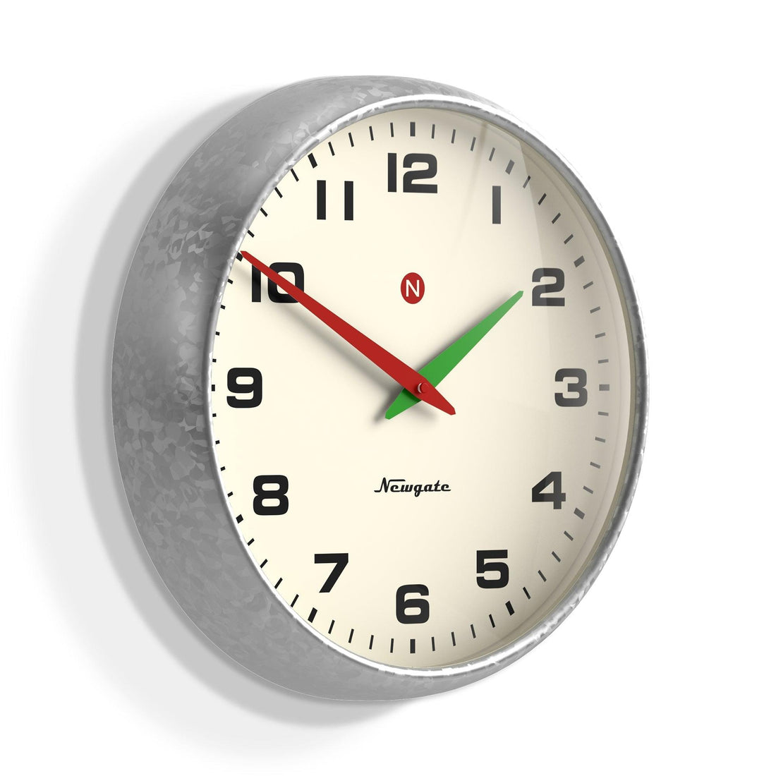 Newgate Superstore Wall Clock Alpha Dial Galvanised*-Newgate-Mood