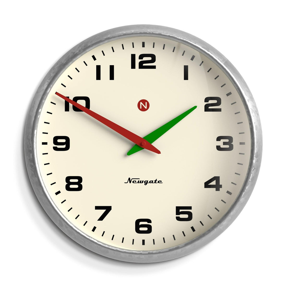 Newgate Superstore Wall Clock Alpha Dial Galvanised*-Newgate-Mood