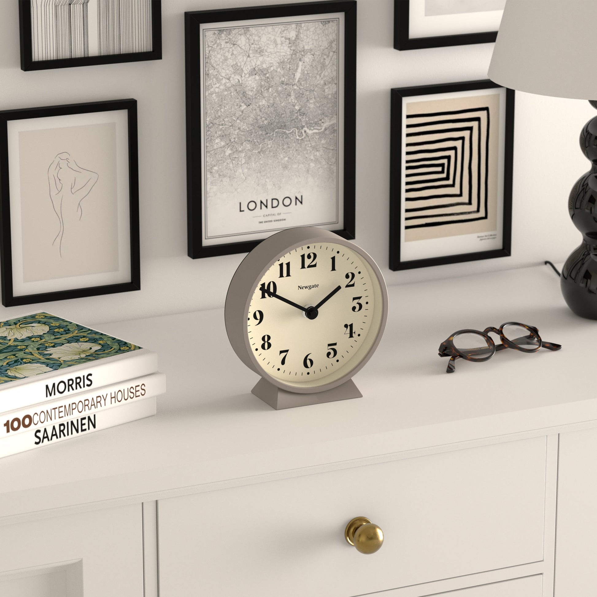 Newgate Theatre Mantel Clock Stone*-Newgate-Mood