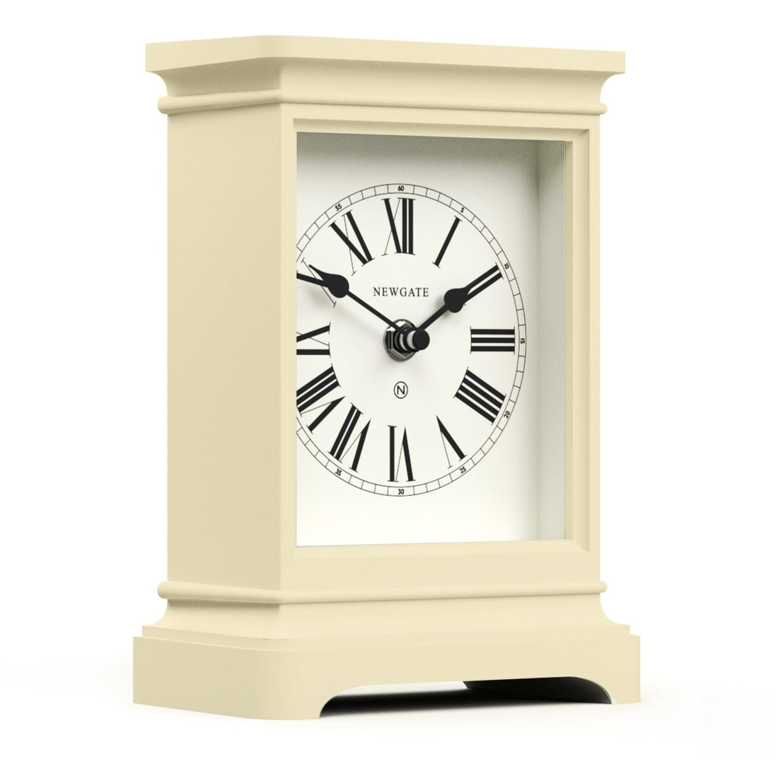 Newgate Time Lord Mantel Clock Matte Linen White-Newgate-Mood