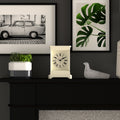 Newgate Time Lord Mantel Clock Matte Linen White-Newgate-Mood