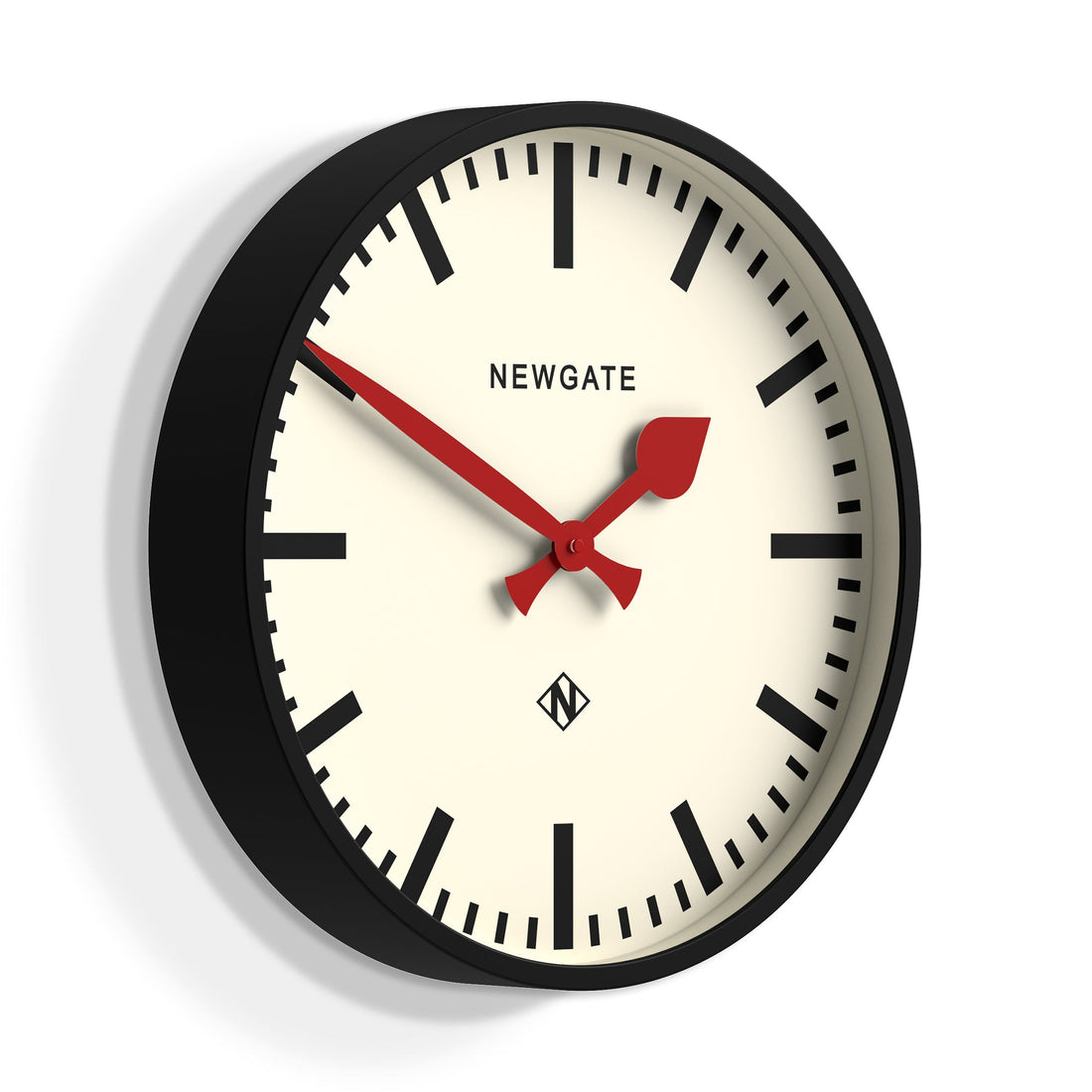 Newgate Universal Wall Clock Railway Dial Black-Newgate-Mood