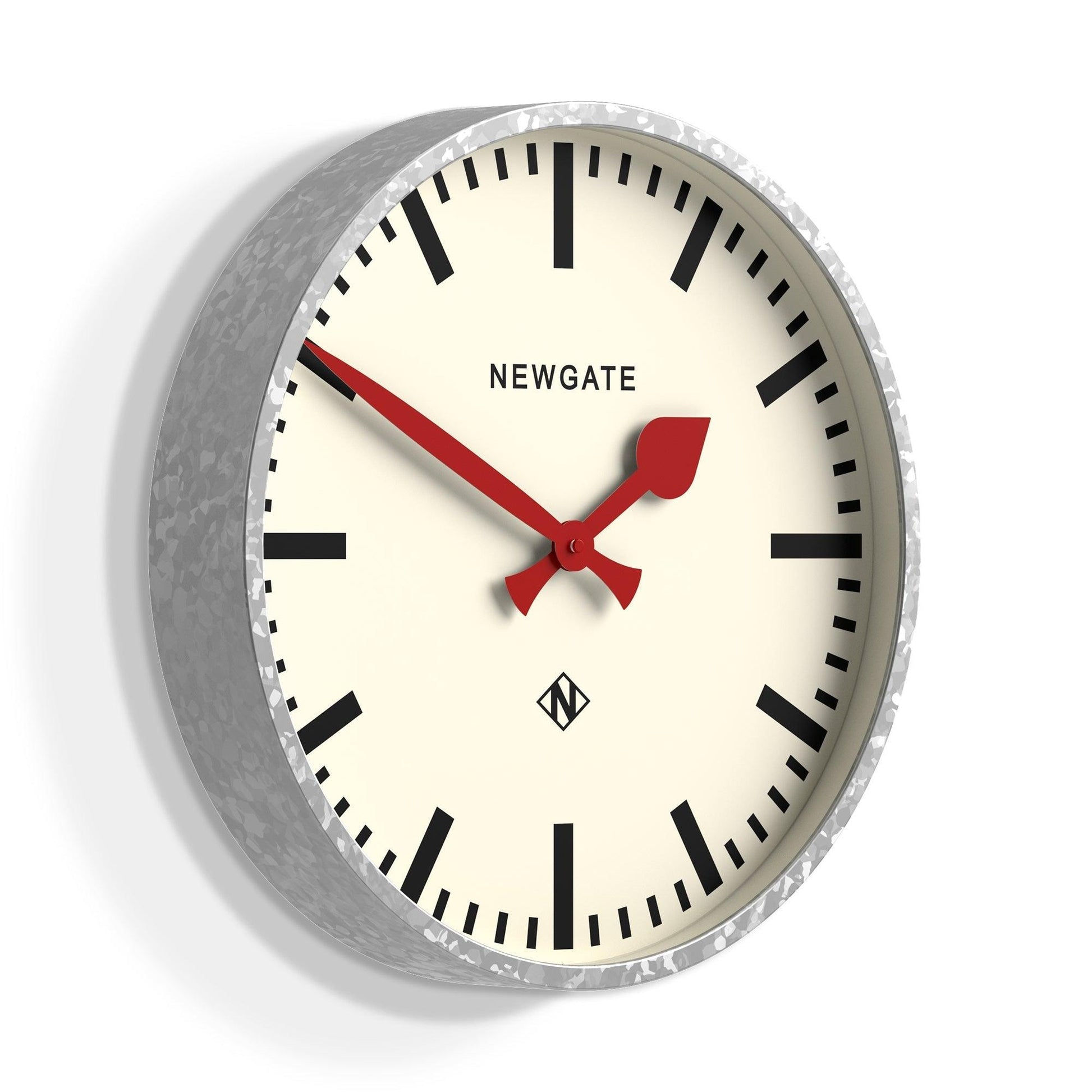 Newgate Universal Wall Clock Railway Dial Galvanised*-Newgate-Mood