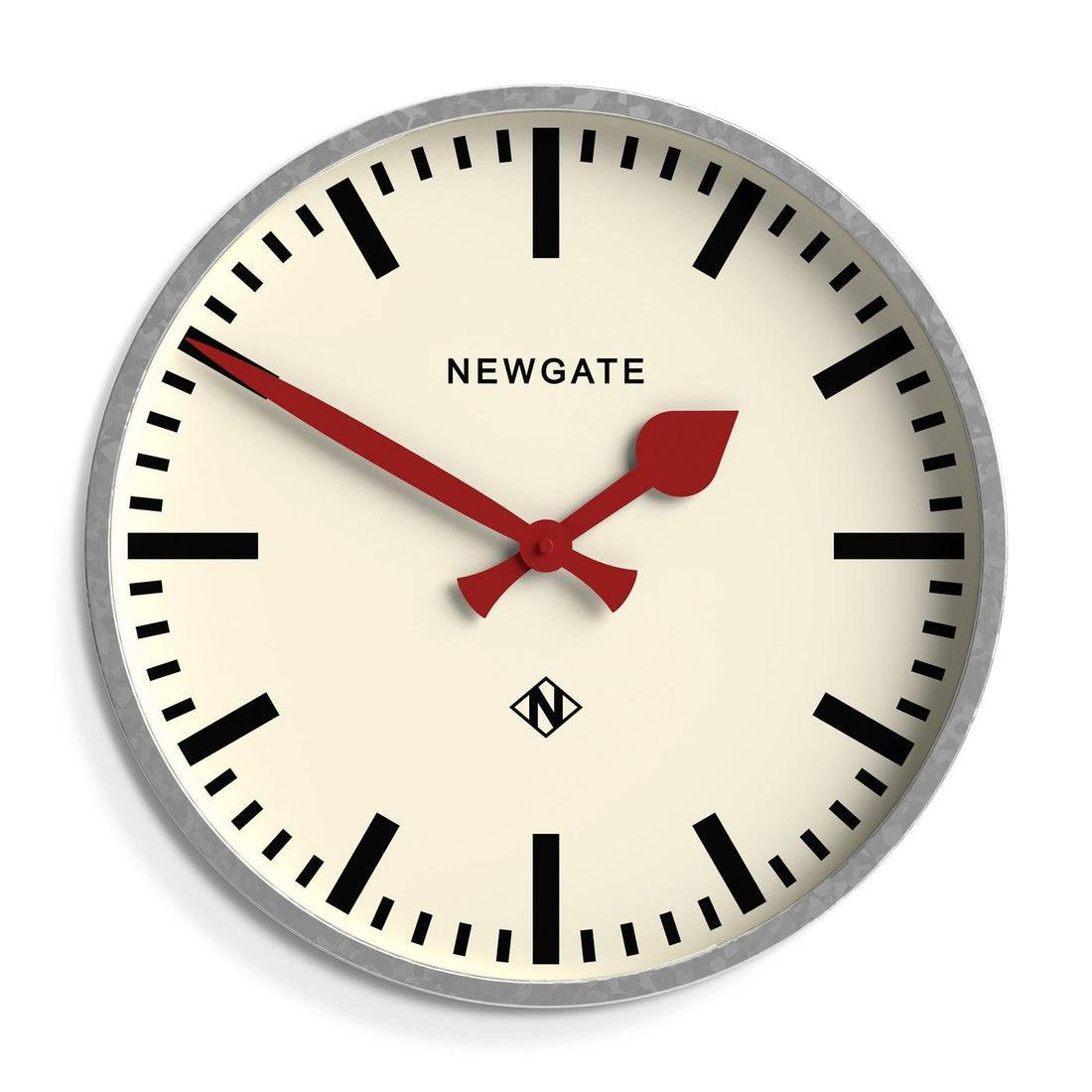 Newgate Universal Wall Clock Railway Dial Galvanised*-Newgate-Mood
