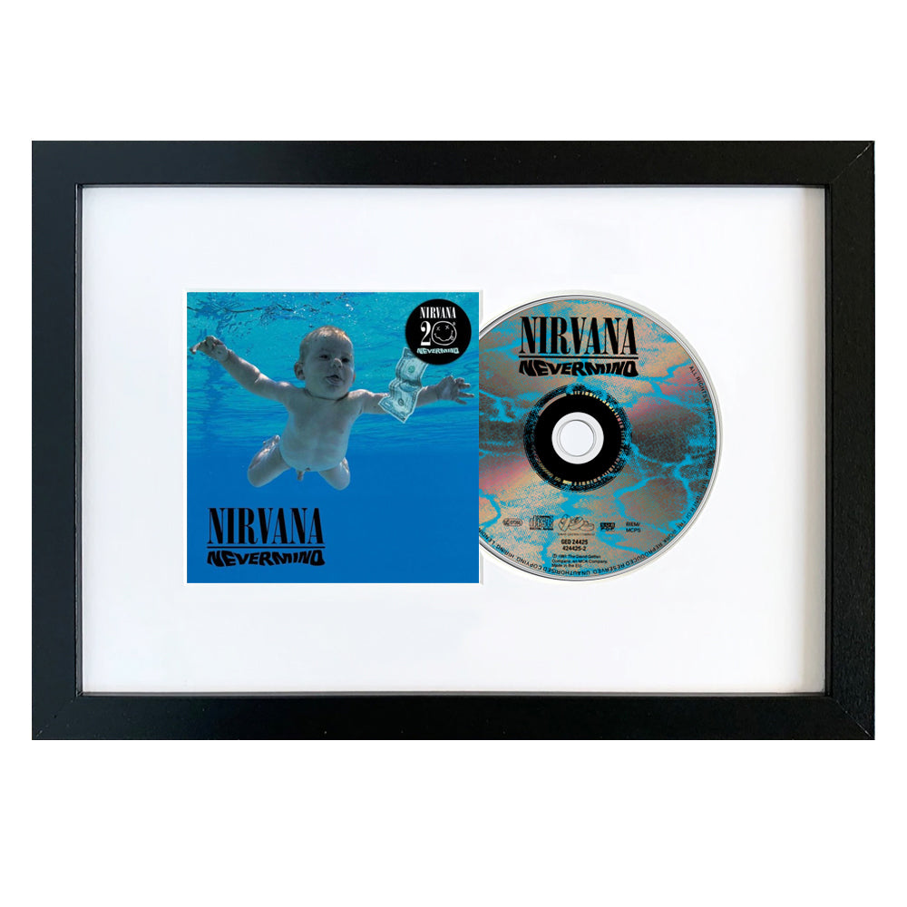 Nirvana - Nevermind 20th Anniversary - CD Framed Album Art-CD Art-Mood