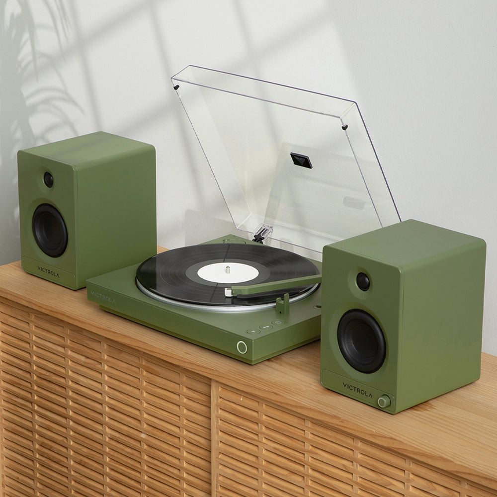 Victrola Automatic Turntable - Green-Victrola-Mood