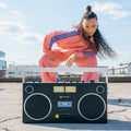 We Are Rewind Getto Blaster Cassette Player & Recorder - Curtis, Black-We Are Rewind-Mood